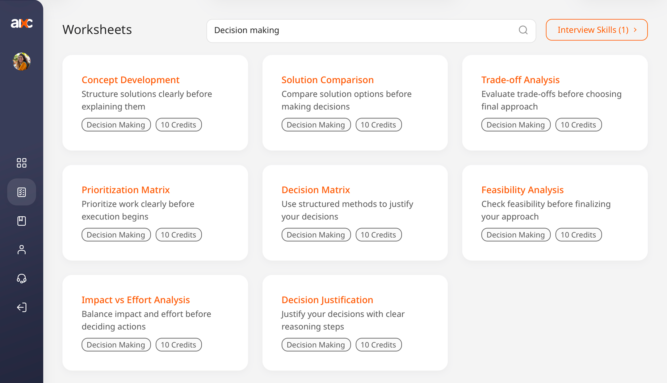 Decision making skills